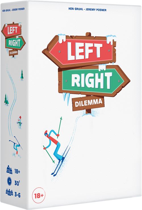 Jeu D'Ambiance Asmodee COJLRD01FR – Left Right Dilemma, Dilemmes Déjantés - vue 2