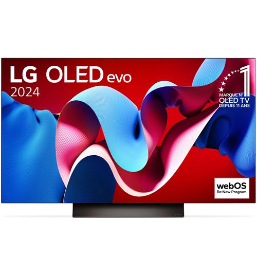 TV OLED Evo LG OLED48C48 121 cm 4K UHD Smart TV 2024 Noir et Brun