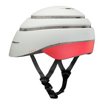 Casque de vélo pliable Closca Loop Taille L Blanc et Corail