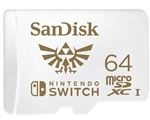 Carte mémoire microSDXC UHS-I SanDisk 64 Go pour Nintendo Switch