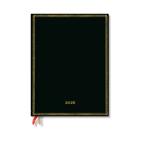Agenda civil Paperblanks 2026 Black Edition Bold Flexi Ultra Un jour par page Noir