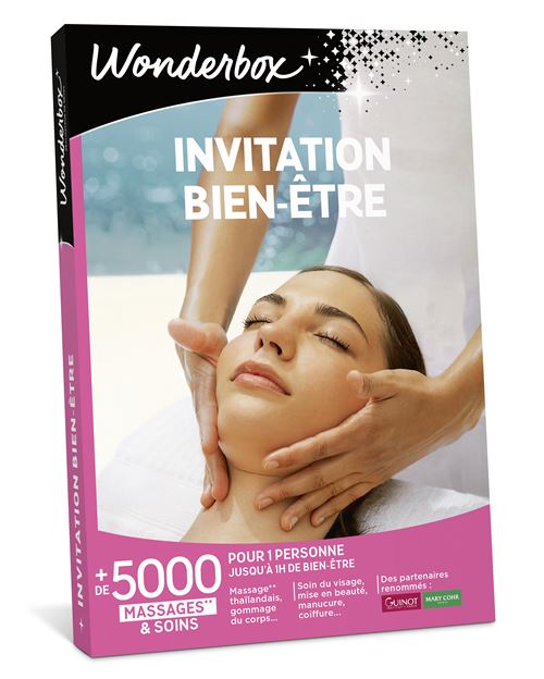 Coffret cadeau Wonderbox Invitation au bien-être