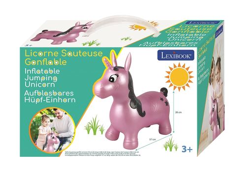 Licorne sauteuse gonflable Lexibook Violet