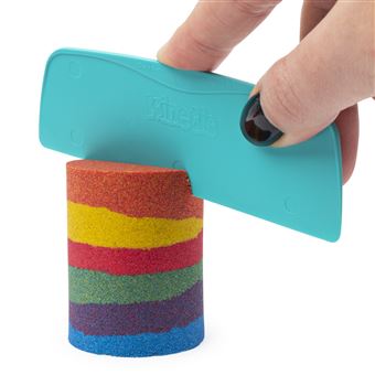 Pâte à modeler pour enfant Kinetic Sand Coffret Arc-en-ciel 390 g et 6 accessoires Modèle aléatoire