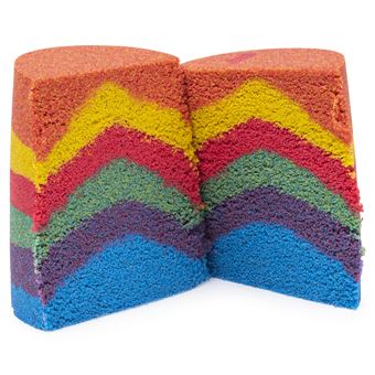 Pâte à modeler pour enfant Kinetic Sand Coffret Arc-en-ciel 390 g et 6 accessoires Modèle aléatoire