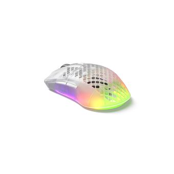 Souris gaming sans fil SteelSeries Aerox 3 Ghost Blanc