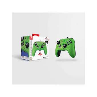 Manette audio Nintendo Switch Pdp Faceoff Deluxe+ Camouflage Vert