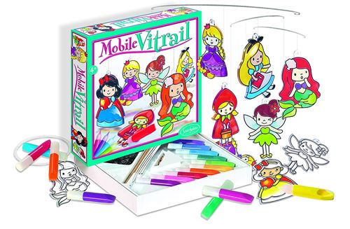 Kit créatif SentoSphère Mobile vitrail Princesses
