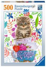 Puzzle 500 pièces Ravensburger Chaton dans une tasse