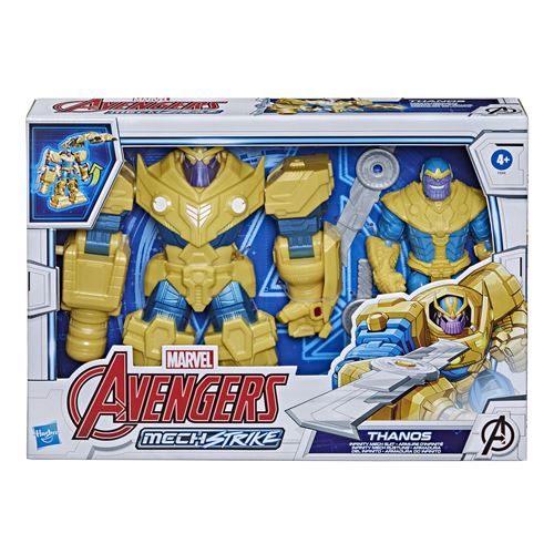 Figurine Avengers Thanos avec armure amovible de 23 cm et un accessoire de combat