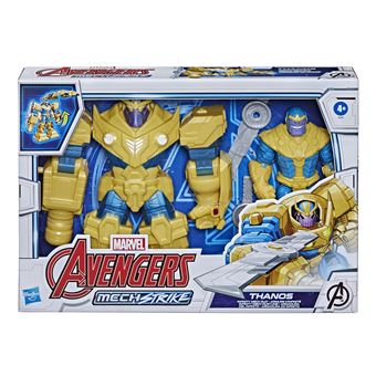 Figurine Avengers Thanos avec armure amovible de 23 cm et un accessoire de combat - 1