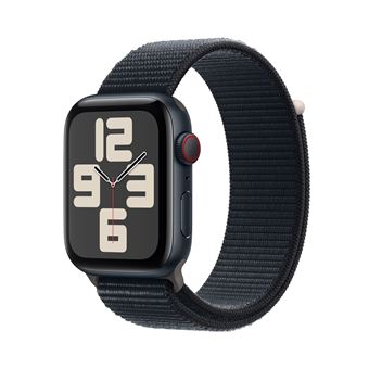 Apple Watch SE GPS + Cellular, boîtier en Aluminium Minuit de 44 mm avec boucle sport Minuit