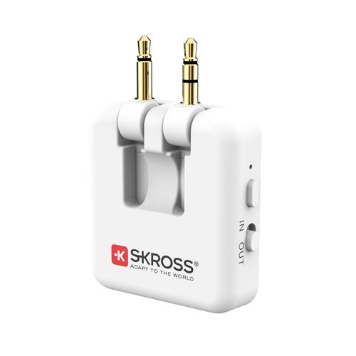 SKross - wireless audio adapter for wireless headphones true wireless earphones - transmitter & receiver 2-in-1
