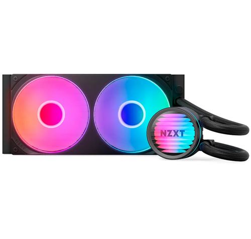 Kraken Core RGB 240mm AIO Liquid Cooler with RGB Cap & RGB Core Fan RL KR24C B1 - vue 1