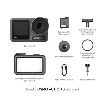 Caméra sport Dji Action 3 Standard Noir