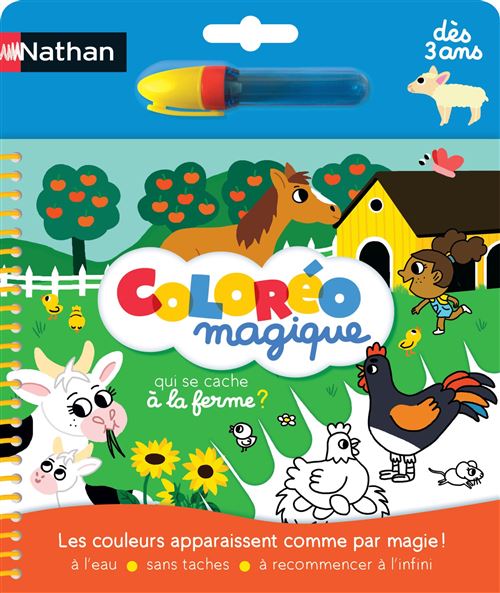 Jeu Créatif Nathan Coloréo – Ferme avec Stylo à Eau - vue 5