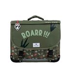 Cartable scolaire Pol Fox Dino Kaki 35 cm