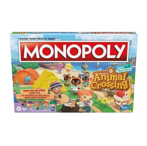 Jeu classique Hasbro Gaming Monopoly édition Animal Crossing New Horizons