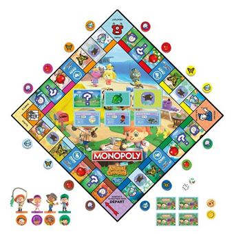 Jeu classique Hasbro Gaming Monopoly édition Animal Crossing New Horizons