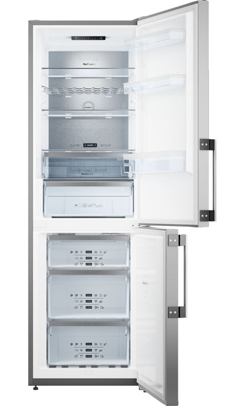Réfrigérateur Congélateur En Bas Asko Rfn23841S 326 L Inox