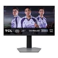 Ecran PC gaming QD-Mini LED Tcl 24G645 24" 300 Hz Full HD Noir et Gris