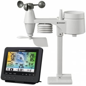 Station météo Bresser Wifi avec capteur professionnel 5 en 1 Noir - 1