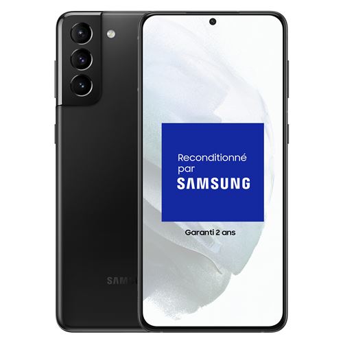 Smartphone Samsung Galaxy S21 Plus 6,7 5G Double nano SIM 128 Go Noir Reconditionné Grade A