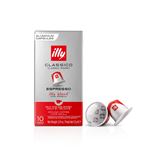 Boite de 10 Capsules café Illy Torrefaction Classique 8908 Argent et Rouge