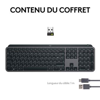 Clavier Sans Fil Azerty Logitech MX Keys S Graphite