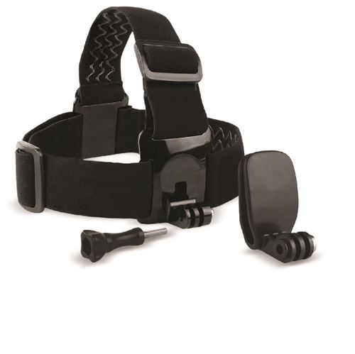 Sangle de tête et Clip d’attache rapide Movin'CAM Noir pour tous modèles GO PRO