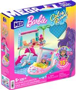 Jeu de construction Mega Bloks Mega Construx Barbie Color Reveal Nage avec les dauphins