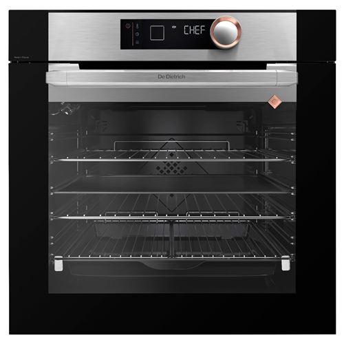 De Dietrich Four Multifonction+, 73L, Pyrolyse, A+ Avec Porte Froide, Fermeture Douce, Mode Chef 6 Recettes, Smartassist Cuisson Basse Temperature, Guide Culinaire 35 Recettes, Rail Telescopique 3, Inox