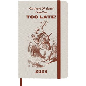 Agenda scolaire Moleskine 2022 2023 Semainier Alice format de poche Orange Corail