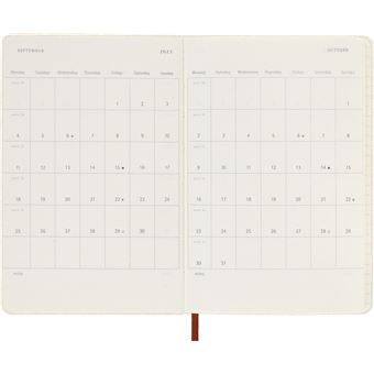 Agenda scolaire Moleskine 2022 2023 Semainier Alice format de poche Orange Corail