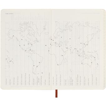 Agenda scolaire Moleskine 2022 2023 Semainier Alice format de poche Orange Corail