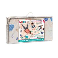 Nuby Tapis D'Éveil Réversible Pour Bébé - Tapis Léger Pliable 150x200 Cm, Étoiles Et Ciel, Idéal Maison Et Voyage