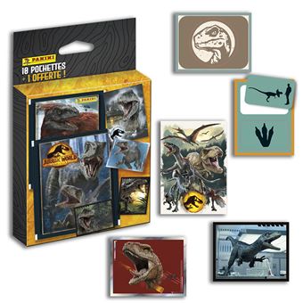 Jeu de cartes Panini Jurassic World Le monde d'après Blister 6 pochettes
