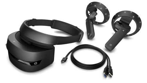 38 Sur Casque De Réalité Mixte Hp Noir ébène Avec 2 Manettes