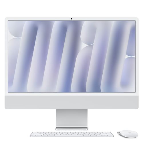Apple iMac 24" Écran Retina 4,5K 256Go SSD 16 Go Ram Puce M4 Cpu 8 Cœurs Gpu 8 Cœurs Argent