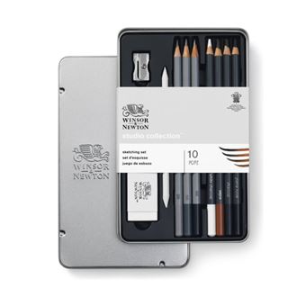 Boîte métal Esquisse Winsor et Newton 10 pièces