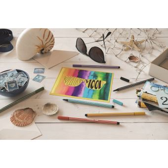 Feutre Pen 68 x20 STABILO : l'étui de 20 feutres coloris assortis à Prix  Carrefour