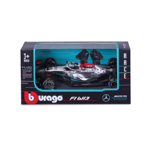 Véhicule Bburago Mercedes AMG 2022 F1 W13 E-Performance Hamilton