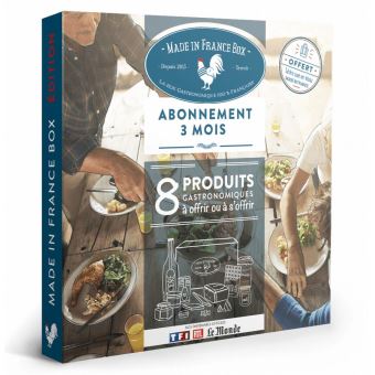 Coffret cadeau Made In France Box produits du terroir abonnement 3 mois - 1