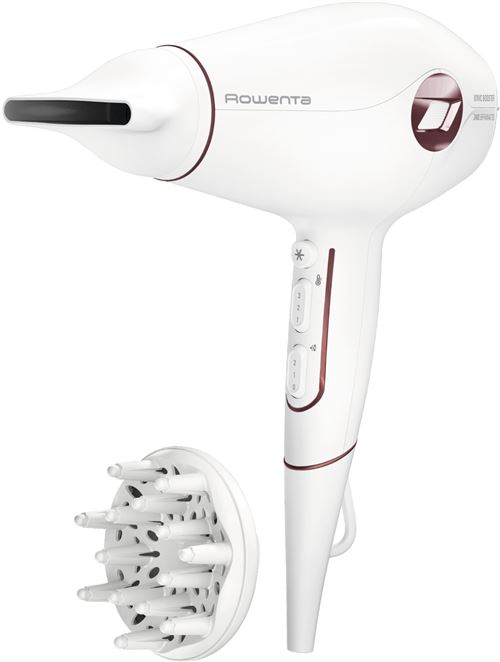 Sèche-cheveux hybride Rowenta Volumizer CV6135F0 1800 W Blanc et Rouge