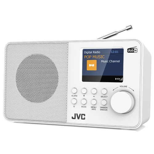 Radio portable JVC RA-F39W-DAB Blanc