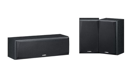 Pack d'enceintes Yamaha NS-P51 Noir composé d'une enceinte centrale et deux enceintes surround