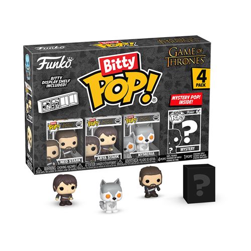 Pack 4 Figurines Funko Bitty Pop GoT Ned Stark - vue 2