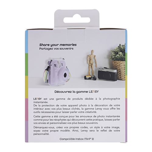 MUZIRI KINOKOO Housse Instax Mini 12 Transparent pour Appareil