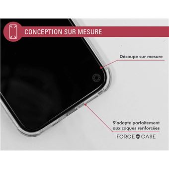 Protection en Verre Trempé Contours Noirs Écran iPhone 15 - Ma Coque