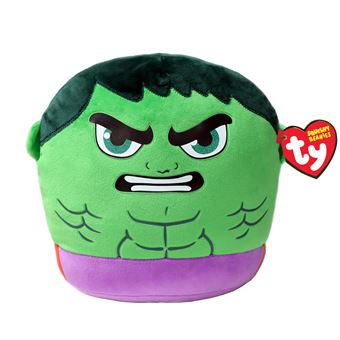 Peluche TY Marvel Squish a boos Medium Hulk Vert